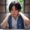 陈晓薇技术编辑头像，短发女性坐在电脑前，屏幕反光映在眼镜上，技术感十足